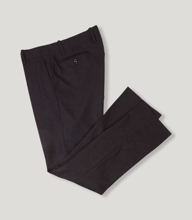 Grey Wool Tomi-Classic Trousers