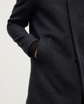 Wool Grey Car Coat