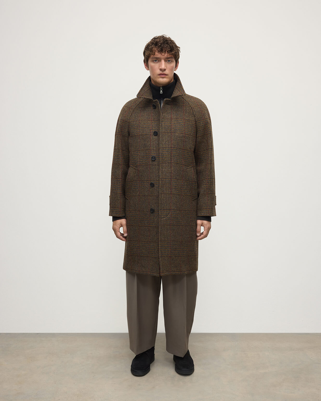 The Balmacaan Coat Moorland Glen Urquhart Check