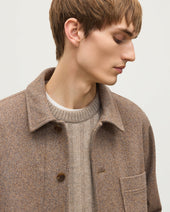 The Weavers Jacket Blue Herringbone