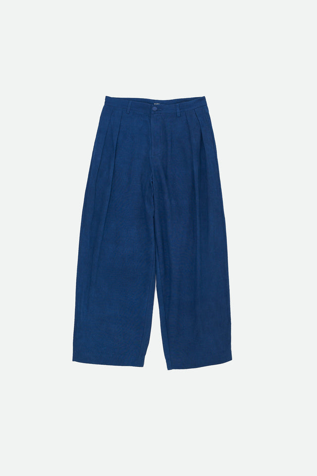 Medium Pleated Handspun Cotton Trousers