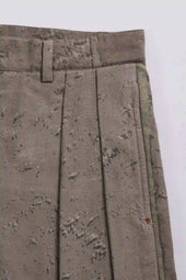 Textured Trousers In