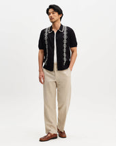 Tellaro And Ecru Retro Embroidered Shirt