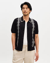 Tellaro And Ecru Retro Embroidered Shirt