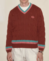 Tennis Sweater - Brown