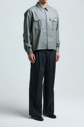 Diego Shirt In Wool Glen Check