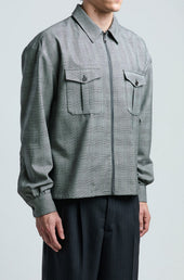 Diego Shirt In Wool Glen Check