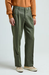 Remo Trousers In Wool Covert