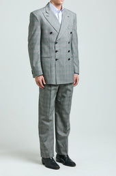 Vito Trousers In Wool Glen Check