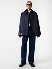 Sn X Mackintosh Teviot Short Mac Coat In