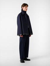 Sn X Mackintosh Teviot Short Mac Coat In