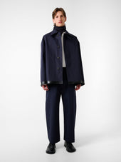 Sn X Mackintosh Teviot Short Mac Coat In