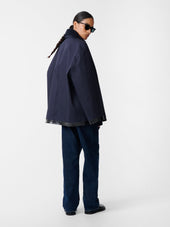 Sn X Mackintosh Teviot Short Mac Coat In