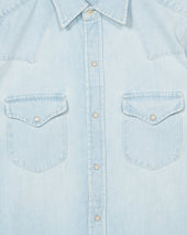 Texj Camicia Texana Bleach Wash