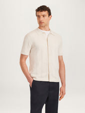 The Pointelle Knit Shirt || Ecru | Organic Cotton