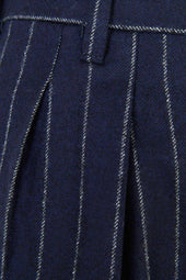 Umberto Trousers In Wool Pinstripe