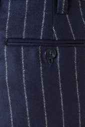 Umberto Trousers In Wool Pinstripe