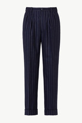 Umberto Trousers in Wool Pinstripe