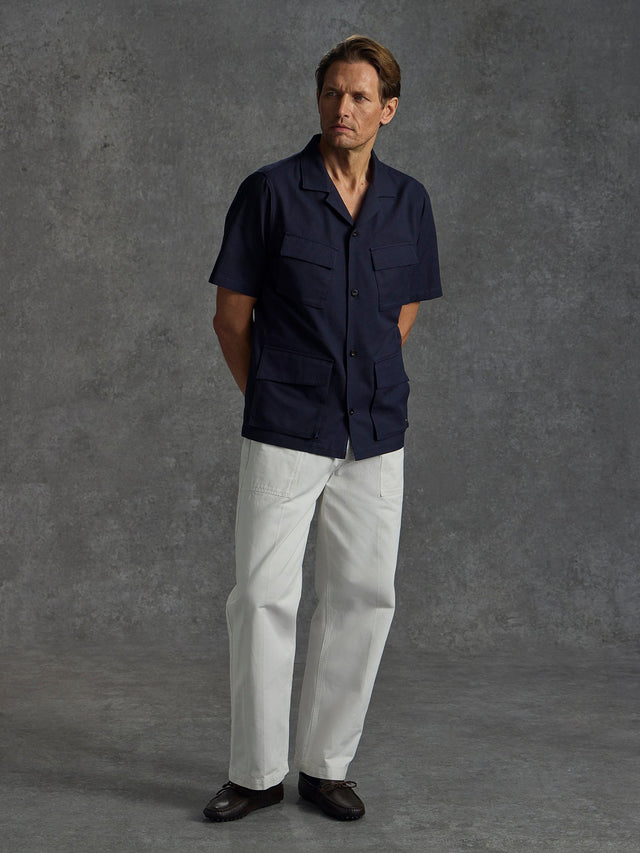 The Bush Shirt - Navy