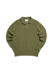 The Open Collar Cashmere Jumper Dark