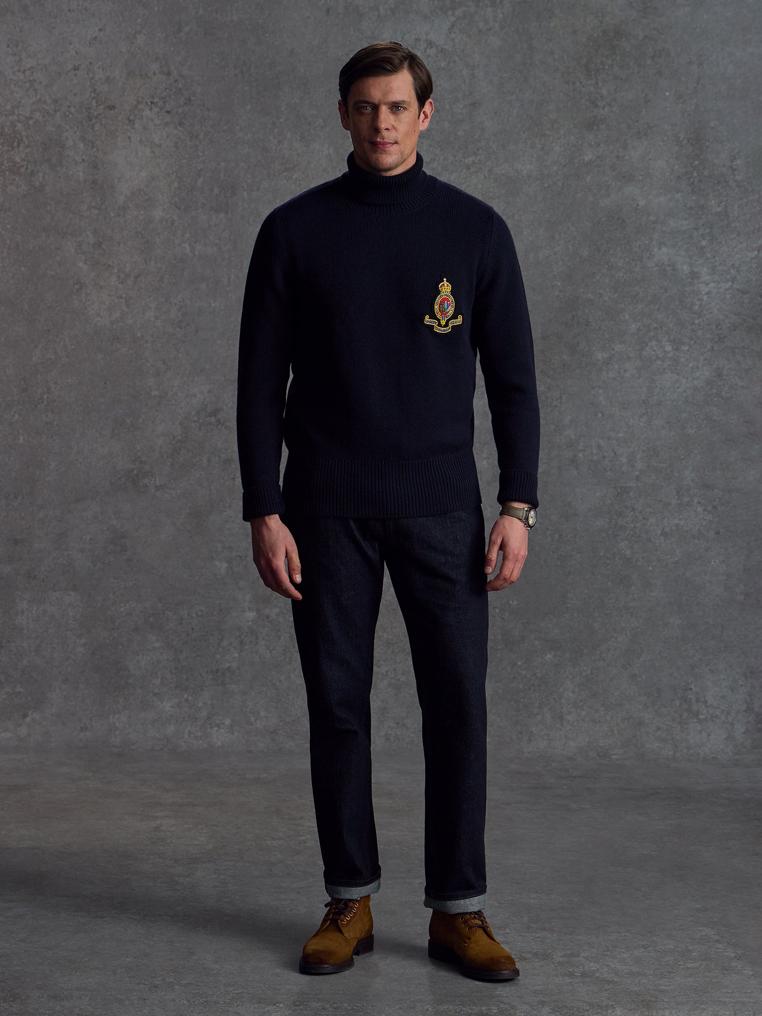 The Rhc Cashmere Submariner Rollneck Ink