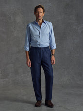 The Diplomat Trousers - Indigo Ink