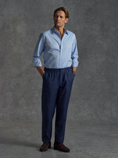 The Diplomat Trousers - Indigo Ink
