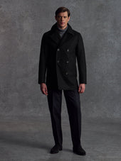 The Manchester Peacoat - Black