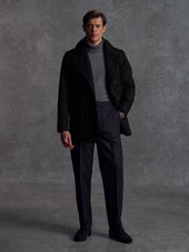 The Manchester Peacoat - Black (Heroes)