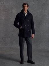 The Manchester Peacoat - Navy
