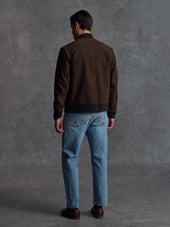 The Moleskin Bomber - Brown