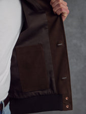 The Moleskin Bomber - Brown
