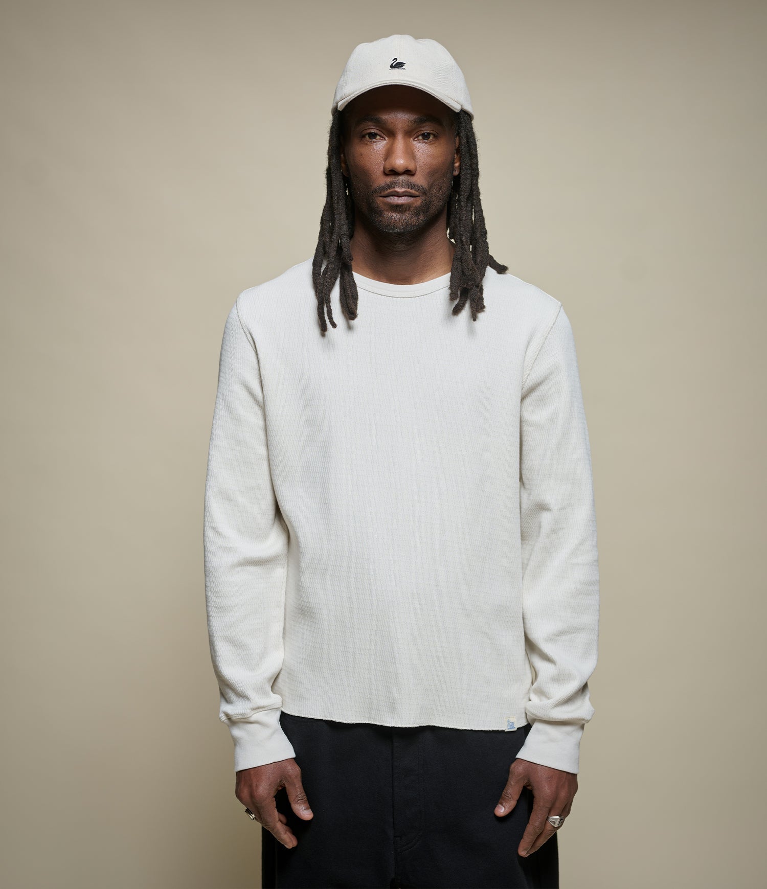 Diamond Patterned Cotton Thermal Longsleeve