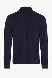 Enzo Long Sleeve Polo In Terrycloth
