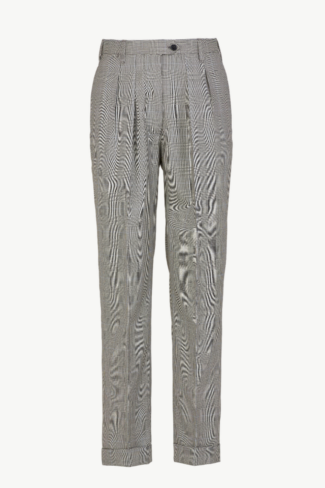 Husband Trousers in Wool Prince of Wales Check