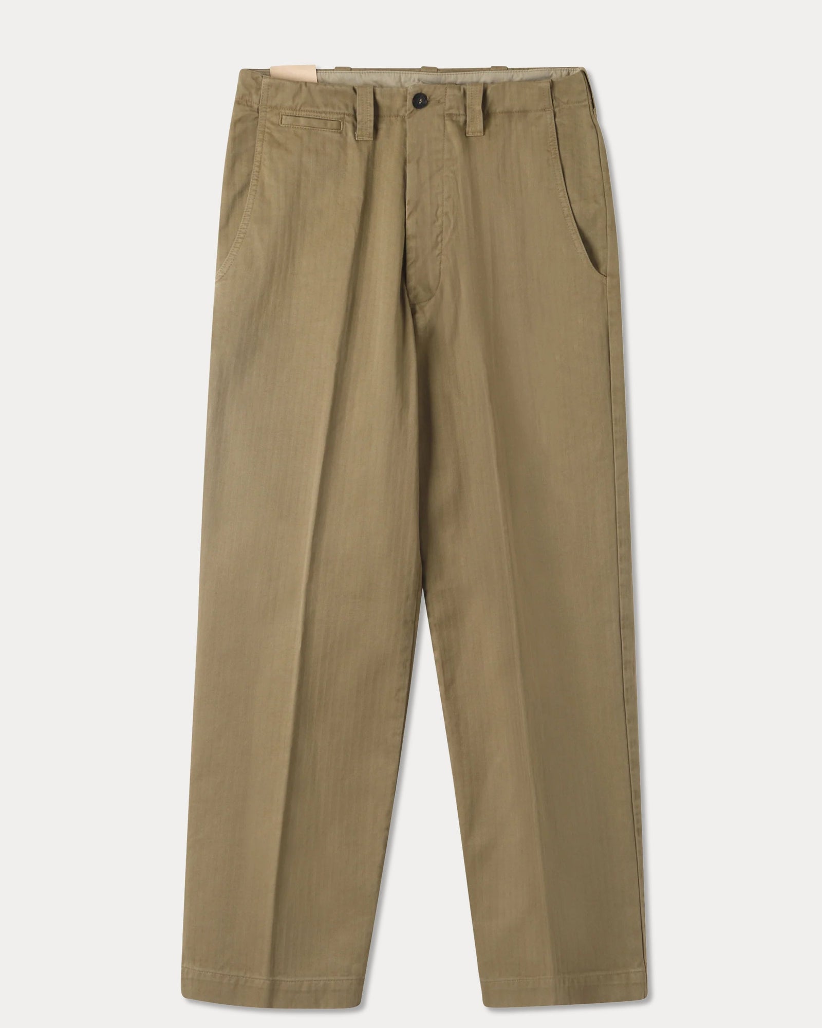 Thomas Pantaloni Chino In Herringbone