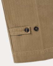 Thomas Pantaloni Chino In Herringbone