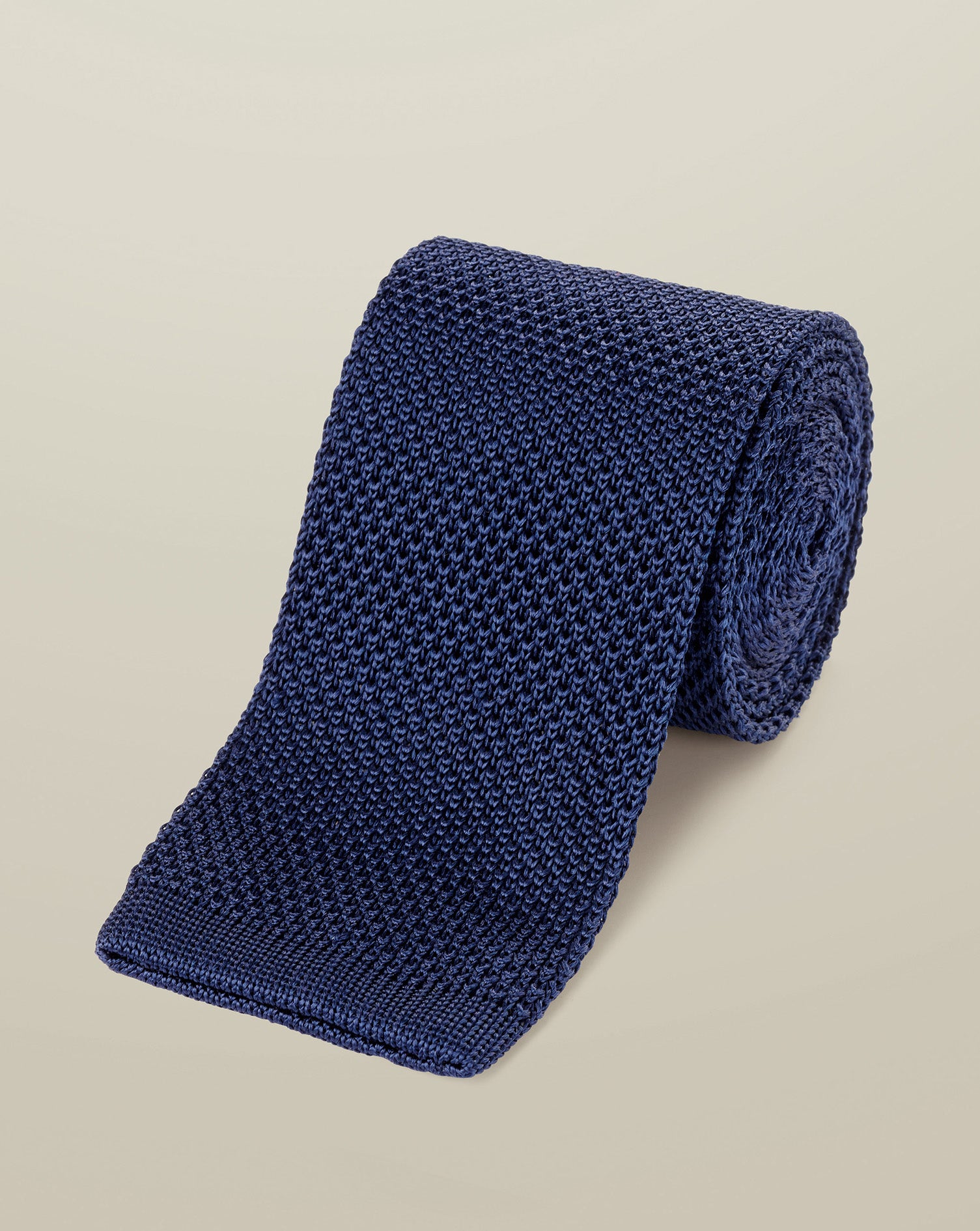 Slim Silk Knitted Tie - Royal Blue