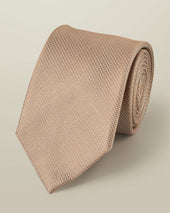 Silk Textured Tie - Sand