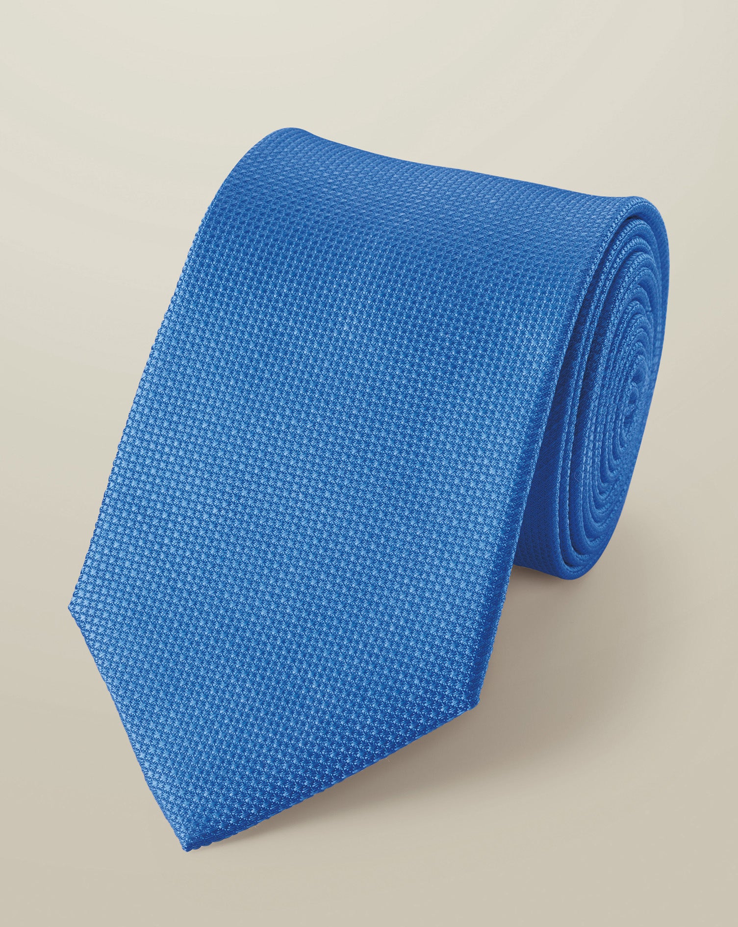 Silk Textured Tie Blue