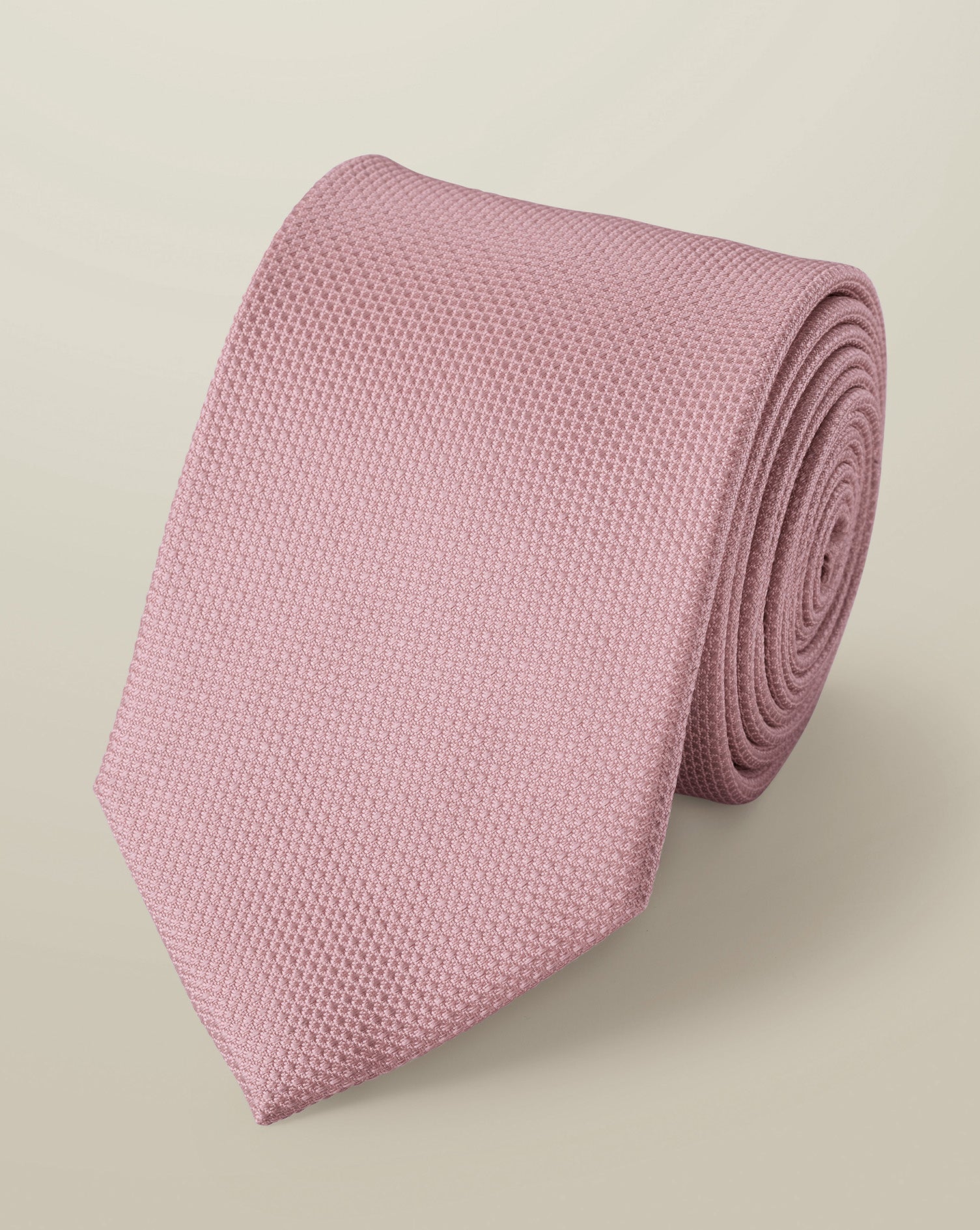 Silk Textured Tie Pink