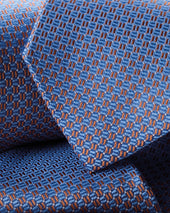 Silk Tie Cornflower Orange
