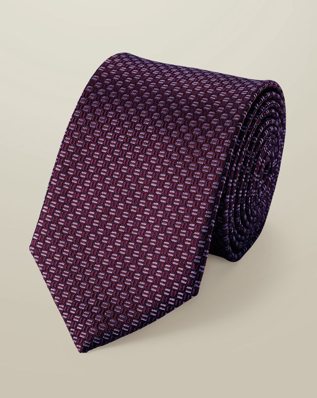 Silk Tie – Dark Pink