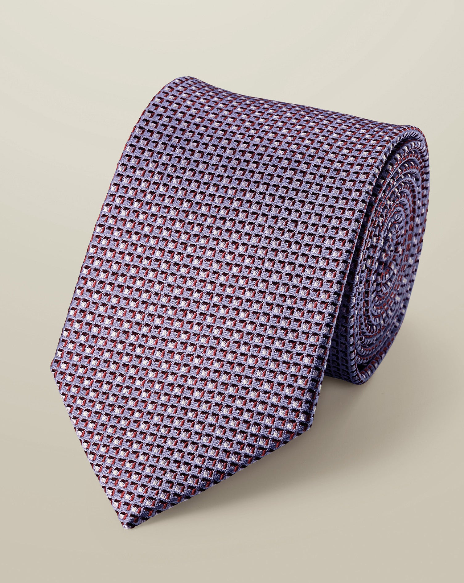 Silk Tie – Lilac &Pink