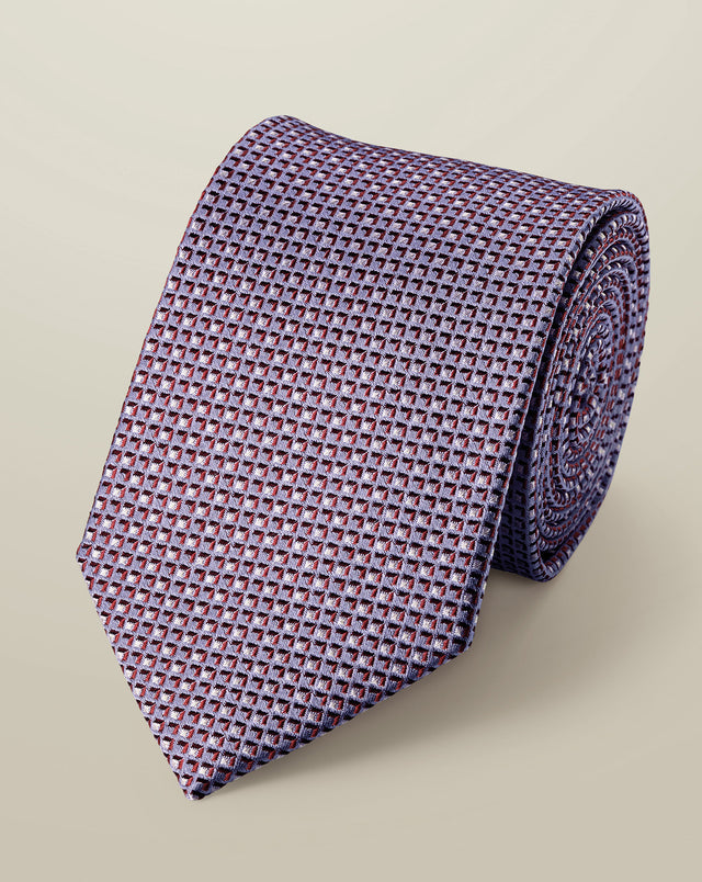 Silk Tie – Lilac &Pink