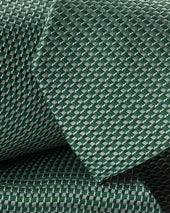 Silk Patterned Tie Green