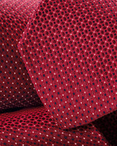 Silk Patterned Tie Red