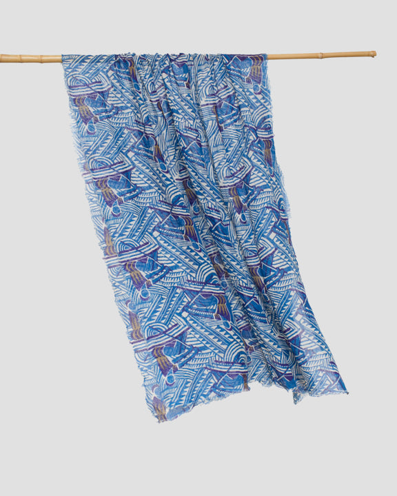 Tide Blue Scarf