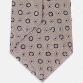 Beige Spheric Emblem Tie