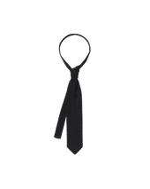 Black Silk Knit Tie